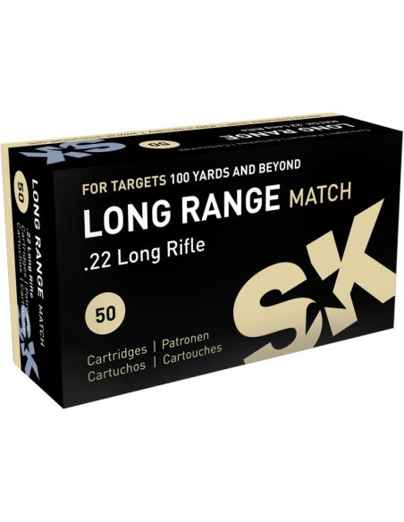 SK MUNIZIONI LONG RANGE MATCH CAL.22 LR 40 GRS (CONFEZIONE BASE DA 50 PZ)