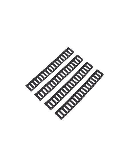JS TACTICAL BD COPRI SLITTA PICATINNY NERA IN POLIMERO (BD-0634B)