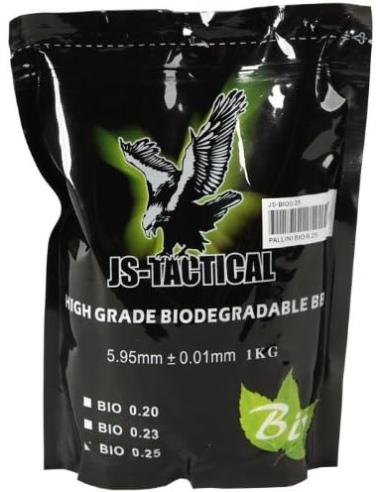 JS TACTICAL PALLINI SOFTAIR BIO BIANCHI 0,25g...