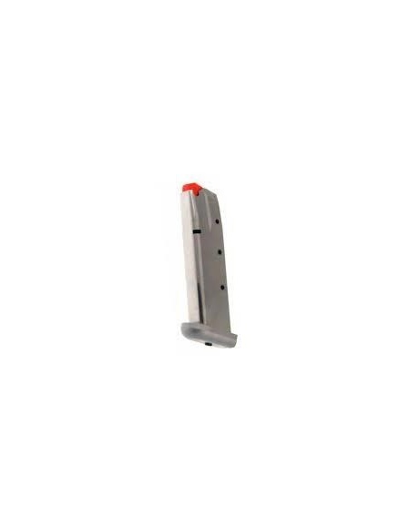 CARICATORE TANFOGLIO CROMATO CON PAD IN ALLUMINIO (SPECIFICARE SE CON MINIGONNA) (SPECIFICARE CAL. 9X21-40 S&W - 45 ACP) (C004/C