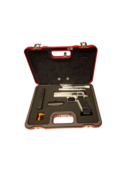 TANFOGLIO PISTOLA MOD. LIMITED CUSTOM CROMATA CAL. 9X19 SPORTIVA COD. ID. 22_00051s7 (10GUN02008)