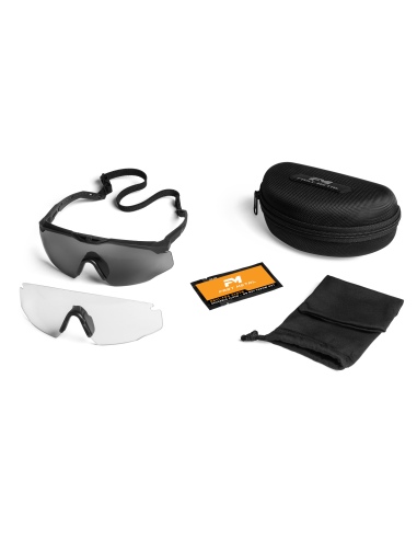 FAST METAL KIT DUE LENTI CLEAR/GRAY PER MODELLO...