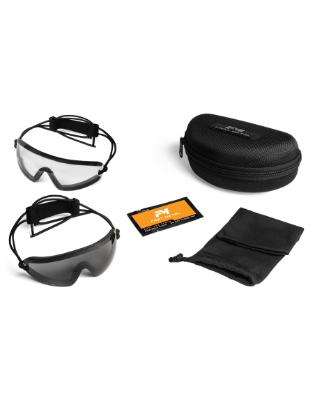 FAST METAL KIT DUE LENTI CLEAR/GRAY PER MODELLO ZANT BLACK (4-0031-0004)
