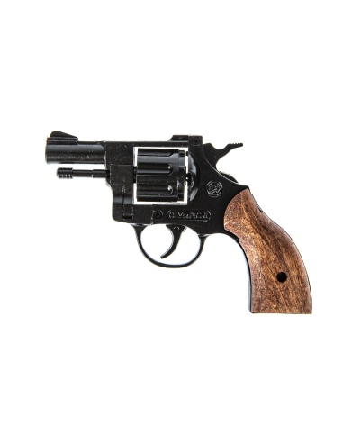 RP030615   REVOLVER A SALVE BRUNI MODELLO OLIMPIC CAL. 6mm GUANCE IN LEGNO BRUNITO 2
