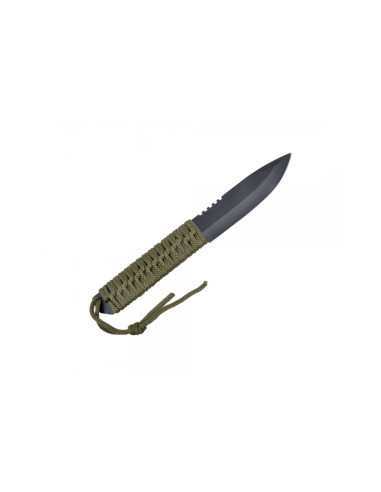 JS000043   Coltello lama fissa full tang con manico in cordura JS TACTICAL 2