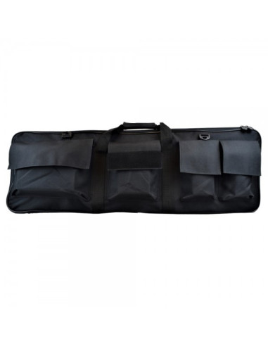 JS TACTICAL CUSTODIA ROYAL IN NYLON IMBOTTITA NERA 88cm CON TASCHE x CARABINA (B100)