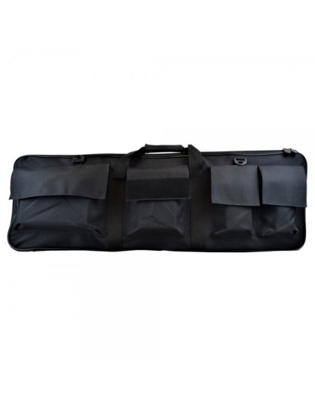 JS TACTICAL CUSTODIA ROYAL IN NYLON IMBOTTITA NERA 88cm CON TASCHE x CARABINA (B100)