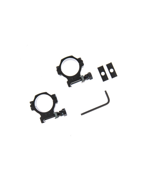 SC000057   Tac Vector COPPIA ANELLI DA 30mm IN ALLUMINIO PWE SLITTA PICATINNY 2