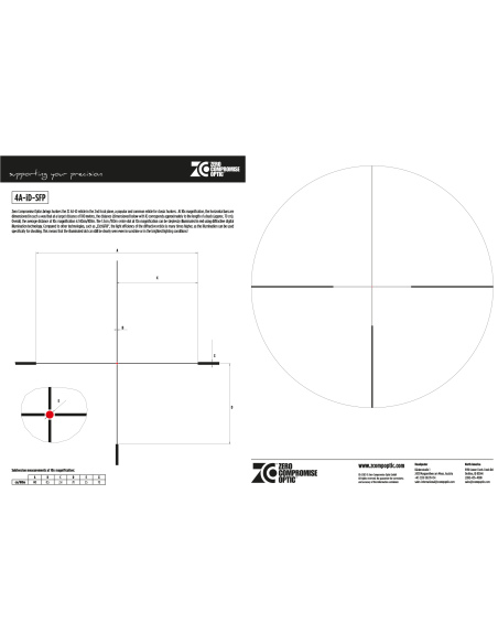 ZCO ZERO COMPROMISE OPTIC CANNOCCHIALE 1,7-12X50 4A TUBO 36MM RETICOLO KP1 FFP(600-0202)