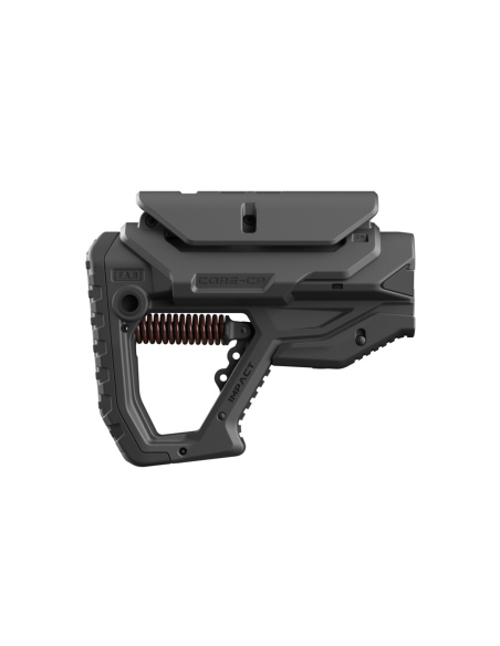 FAB DEFENSE CALCIO COLLASSABILE NERO GL-CORE IMPACT PER AR 15   3 IMPOSTAZIONI VARIABILI ANTIRINCULO E POGGIA GUANCIA (FX-CIMPAC