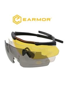 EARMOR OCCHIALI DA TIRO CON 3 LENTI S01